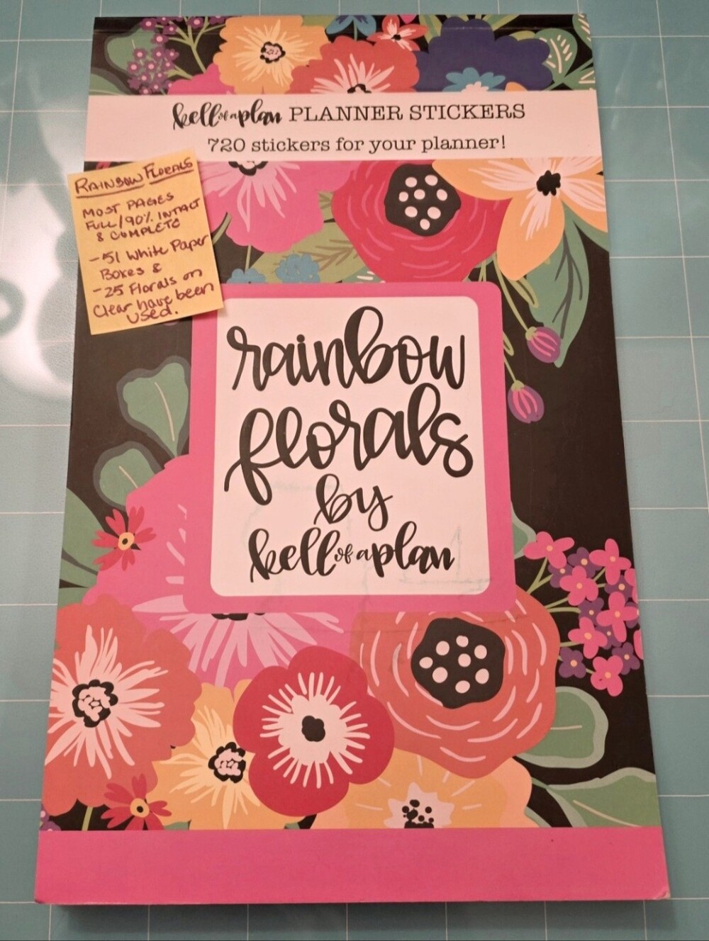 Kell of a Plan Rainbow Florals Sticker Book